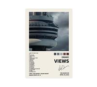 Drake Poster Views Music Album Cover Signed Limited Poster Canvas Poster Bedroom Decor Sports Landscape Office Room Decor Gift Unframe:16x24inch(40x60cm)