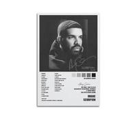 Drake Scorpion Album Cover Aesthetic Limited Posters Signed Rapper Music Posters Dorm Decor Bedroom Posters Print Canvas Wall Art Room Teen and Girls 12x18inch(30x45cm) Unframe-Style