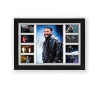 Drake Signed Poster Print - Limited Edition Autograph Fan Gift - Collectible Memorabilia Merchandise (Framed A3 (30x40cm))
