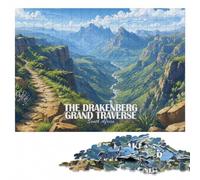 Drakensberg Grand Traverse South Africa Jigsaw Puzzle, 500 Pieces | For gifting: Jigsaw Puzzle for Adults - sorting by colour, shape or image area alone or together.