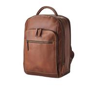 DRAKENSBERG Leather 15 Inch Business Backpack Frederico Luxury Laptop Backpack for Office, Work and Travel, 20 L, Chestnut Brown, One size