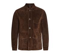 Drake's Chore Patch Pocket Suede Overshirt - Brown - 48 (UK38 / M)