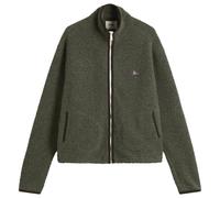 Drake's Men's Boucle Wool Fleece Jacket Olive