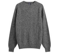 Drake's Men's Brushed Shetland Crewneck Jumper Oxford Grey