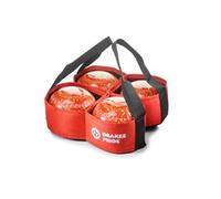 DRAKES PRIDE SGL 4 BOWL CARRIER FOR CROWN GREEN/FLAT GREEN BOWLS** (RED)
