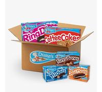 Drake's Variety Pack Yodels, Ring Dings, Devil Dogs, Funny Bones, and Coffee Cakes, Chocolate, 38 Piece Set