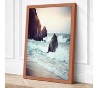 Drama at Dawn Coastal Canvas Wall Art Print 30x20 Inch