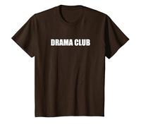 Drama Club T-Shirt, Kids, Brown, 4 Years
