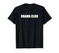 Drama Club T-Shirt, Men, Black, 4XL