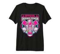 Drama Donor Y2K Nostalgia Flip Phone Retro Diva Premium T-Shirt