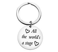 Drama Gift Keyring Theater Gifts Theatre Actor Actress Inspirational Keychain Musical Director Drama Teacher Gift Keychain Theater Keychain for Actor Actress Gifts Graduation Gifts for Drama Students