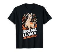 Drama Llama Activated Funny Quirky Design T-Shirt