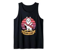 Drama Llama Cute Funny Humor Cartoon Design Tank Top