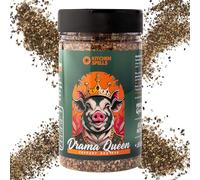 Drama Queen BBQ Pork Rub - Peppery Pork BBQ Blend Of Spices With A Kick - Crafted for Remarkable Meat Grill dishes - Universal Seasoning & Dry Spice Rub - Large Jar - 200 G