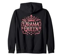 Drama Queen Princess Self-esteem Proud Power Women Zip Hoodie