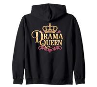 Drama Queen Princess Self-esteem Proud Power Women Zip Hoodie