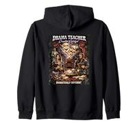 Drama Teacher Creative Catalyst 90s Retro Bootleg Zip Hoodie