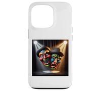 Drama Theater Masks Comedy and Tragedy Case for iPhone 13 Pro