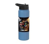 Drama Theater Masks Comedy and Tragedy Stainless Steel Insulated Water Bottle