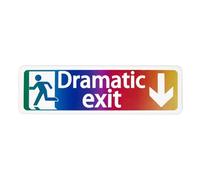 Dramatic Exit Sign Decoration | Colorful Claim Sign | Wall Sign for Garage Restaurant Room Decor Wall Decor