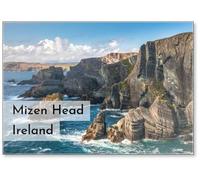 Dramatic Landscape at Mizen Head on Atlantic Coast, County Cork, Ireland, Fridge Magnet