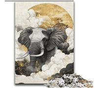 Dramatic Moment Elephant 2000 Piece Jigsaw Puzzle for Adults Teens, Challenging Game And Family Play Artists Collection, Fine Art for Age 14 Years Up (70x100cm)