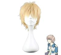 Dramatical Murder Dmmd Noiz Cosplay Wig Golden Yellow Short Heat-Resistant Fiber Hair Wigs Pelucas+Wig Cap