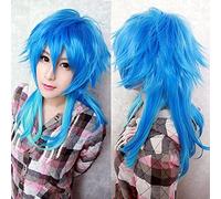 Dramatical Murder Dmmd Seragaki Aoba Wig Ombre Blue Heat Resistant Synthetic Hair Cosplay Wigs + Wig Cap