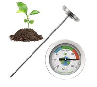 Dranng Soil Thermometer For Gardening | 7 Inch Outside Compost Thermometer, Easy To Read Soil Thermometer For Planting, Gardening Accessories Garden Soil Thermometer For Seeding