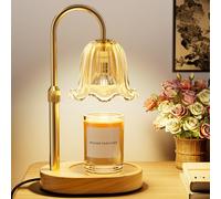 Draome Candle Warmer Lamp - Dimmable & Timer, Height Adjustable Flameless Candle Lamp for Jar Candles, for Women's Birthday, Anniversary & Mother's Day (Includes 2 Bulbs)