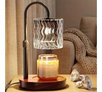 Draome Candle Warmer Lamp - Dimmable & Timer, Height Adjustable Flameless Candle Lamp with 2 Bulbs for Jar Candles, for Women's Birthday, Anniversary & Mother's Day