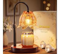 Draome Candle Warmer Lamp with Timer, Dimmable Light with 2 Bulbs