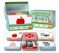 Draome Phonics Flash Cards for Toddlers - Baby Flash Cards | 120 First Words Learning Cards for Kids Age 1-3, Educational Toys for Vocabulary and Language Development