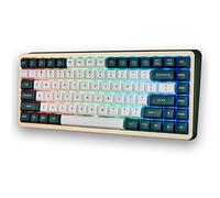 DRAOZA Keycaps Cherry Blossom Height for 61/64/68/84/87/104/108 Cherry Mx Switch ISO ANSI Layout Mechanical Keyboard (Green+White)