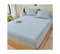 Drap-housse 100 % coton avec couvre-lit élastique tout autour, tissage en satin doux et soyeux, housse de matelas King size, convient aux matelas jusqu'à 27,9 cm (couleur : J, taille : Twin-XL)