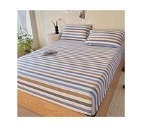 Drap-housse 100 % coton avec couvre-lit élastique tout autour, tissage en satin doux et soyeux, housse de matelas King size, convient aux matelas jusqu'à 27,9 cm (couleur : J, taille : Twin-XL)
