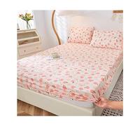 Drap-housse queen size uniquement en jersey tricoté confortable comme le linge de lit king size, couvre-lit extensible dans 4 directions, ne glisse plus pour le matelas (couleur : A, taille : Twin-XL)