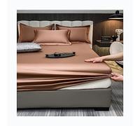Drap-housse Twin-XL 100 % coton double brossé, ultra doux, infroissable, résistant à la décoloration, bon ajustement pour les draps de dessous de matelas de 17,8 cm de profondeur (couleur : F, taille