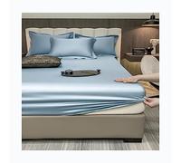 Drap-housse Twin-XL 100 % coton double brossé, ultra doux, infroissable, résistant à la décoloration, bon ajustement pour les draps de dessous de matelas de 17,8 cm de profondeur (couleur : F, taille