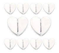 Drape Magnets, Magnetic Curtain Clips | Shower Magnets for Drape Lining,10x Heart-shaped Weights Heavy Duty Heavy Duty Alloy