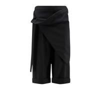 Draped Long Shorts - female - Dior - Bermudas - Black - S - Shorts S