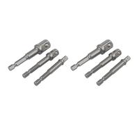 Draper 00005 1/4" Hex. x 1/4" and 3/8" Square Drive Adaptors (Pack of 2)