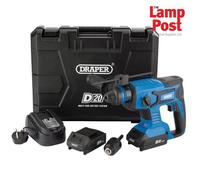 D20 20V Brushless SDS+ Rotary Hammer Drill with 2 x 2Ah Batteries and Charger