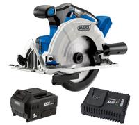 Draper 00594 D20 20V 165mm Brushless Circular Saw + 1 x 3.0Ah Battery TATTY BOX