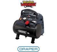 Draper 02115 6L Oil-Free Air Compressor 12kW/15hp