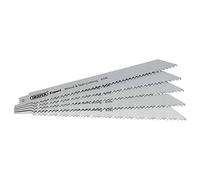 Draper 02300 Expert 200mm 6 Teeth Per inch Bi-Metal Reciprocating Saw Blades for Wood and Nail Cutting (Pack of 5)