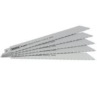 Draper 02302 Expert 150mm 10 Teeth Per inch Bi-Metal Reciprocating Saw Blades for Wood and Plastic Cutting (Pack of 5)