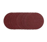 Draper Unpunched Hook and Loop Sanding Discs 125mm 125mm 40g Pack of 10