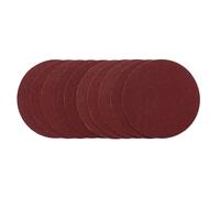 Draper Unpunched Hook and Loop Sanding Discs 125mm 125mm 80g Pack of 10