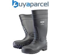 Draper Safety Wellington Boots Black Size 8